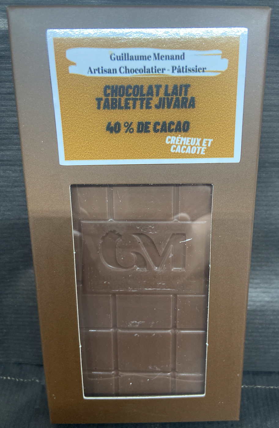 Tablette de Chocolat lait Jivara 40 %