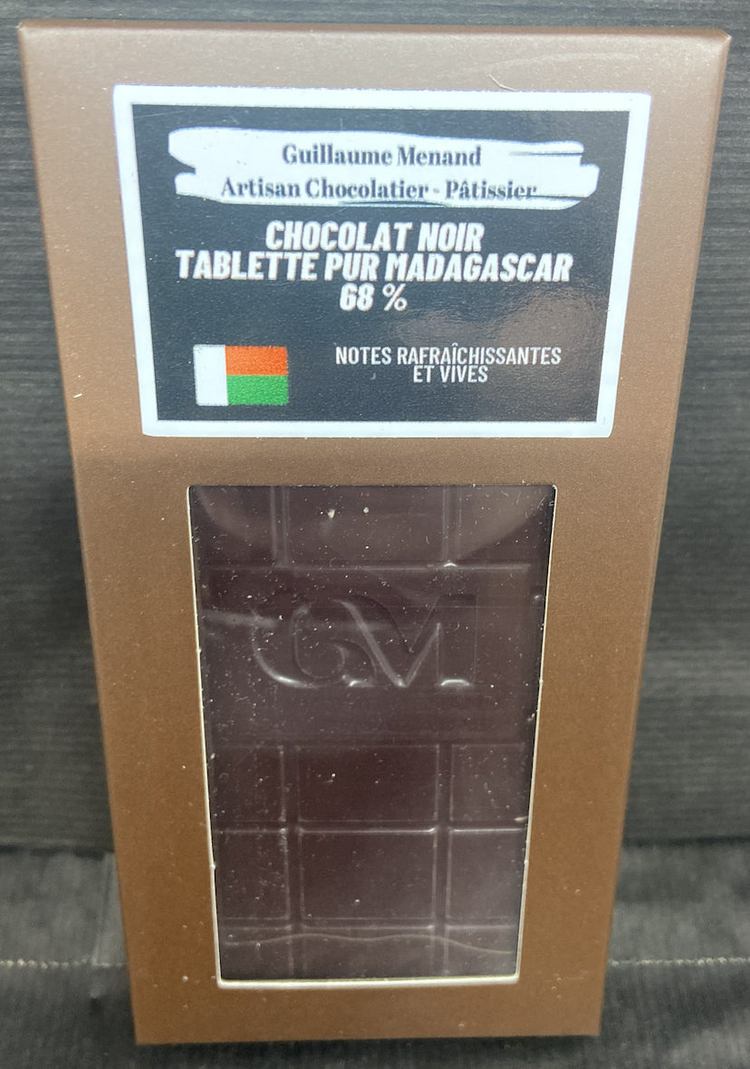 Tablette Noir Pur Madagascar 68 %